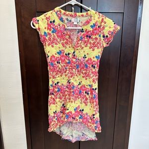 Girls size 6/7 floral print summer dress